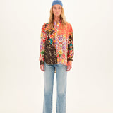 SUZY - Printed patchwork shirt