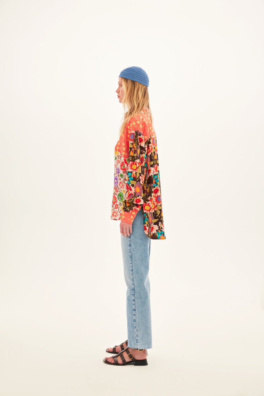 SUZY - Printed patchwork shirt