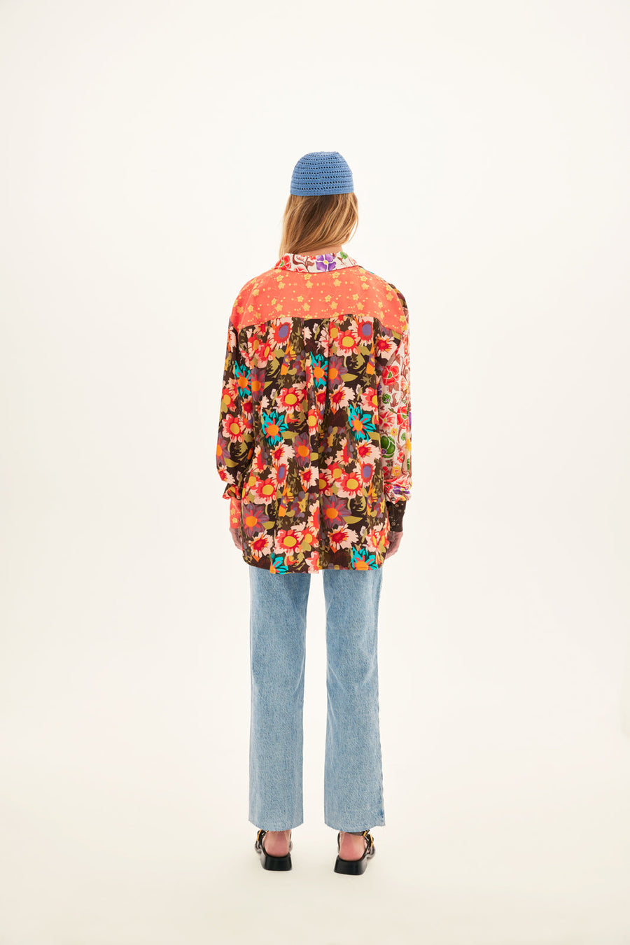 SUZY - Printed patchwork shirt
