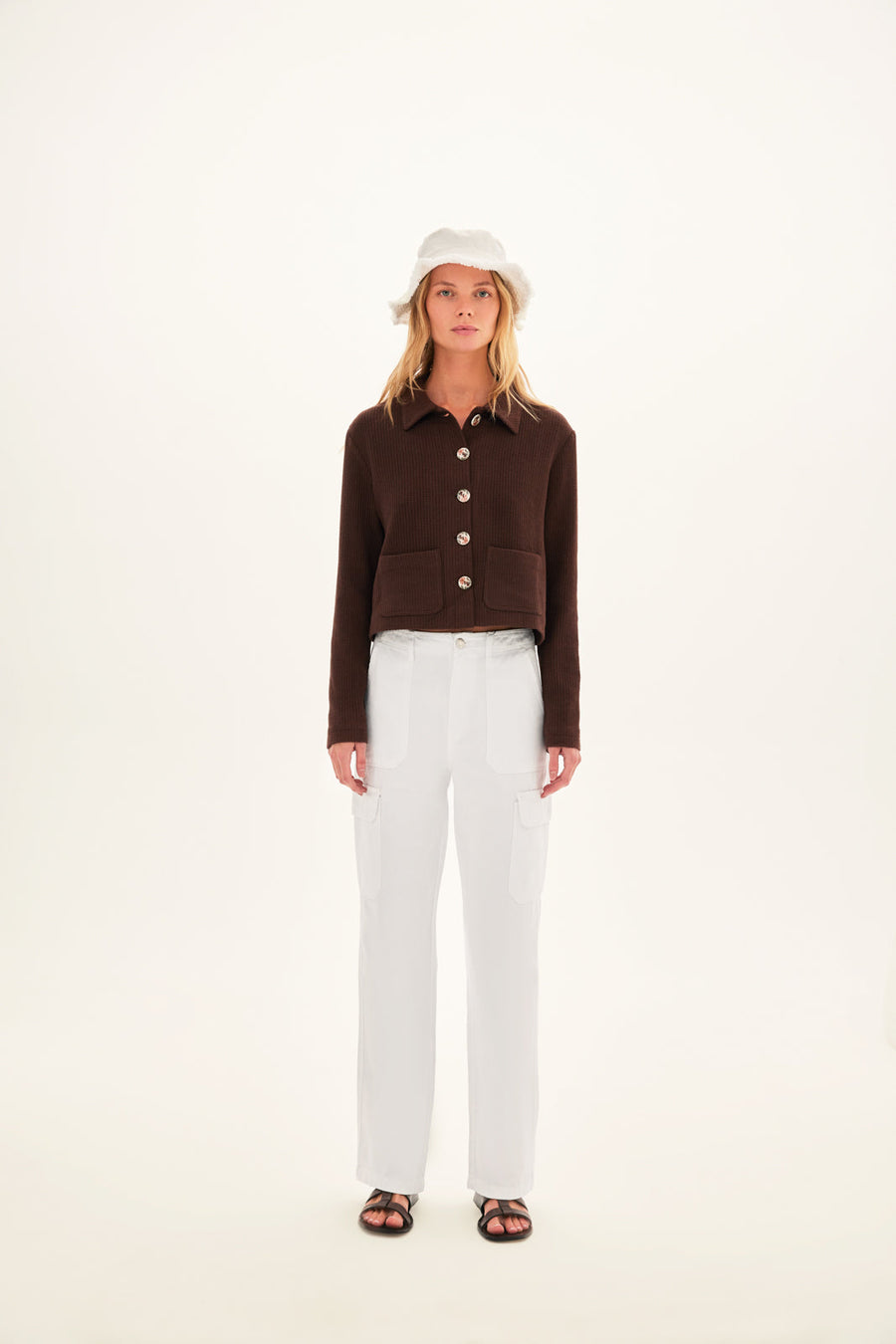 YUNA - Cropped knit jacket