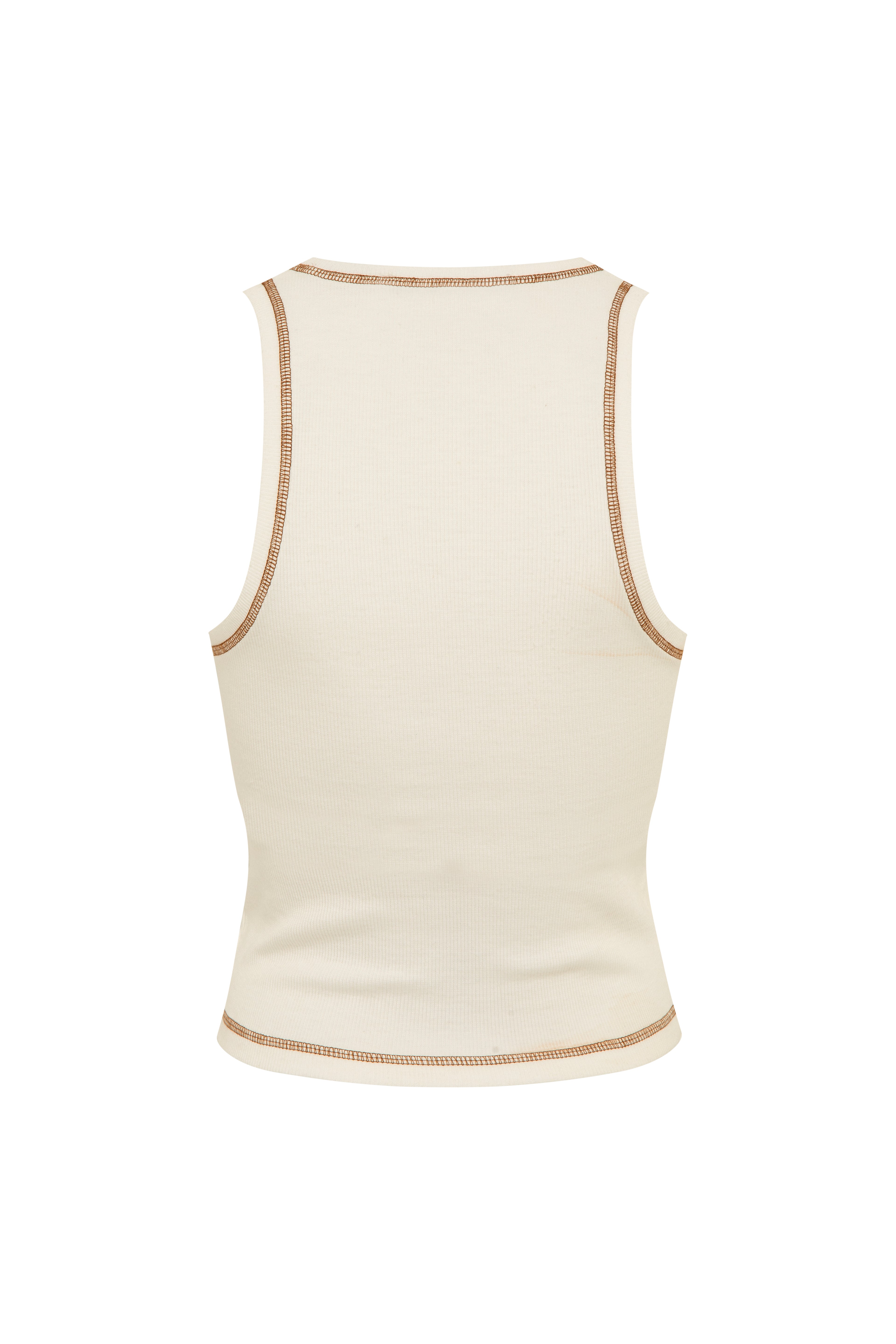 TONN - Contrast-stitch detailed tank top
