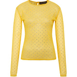 DESTA - Sheer long sleeve top with crystals