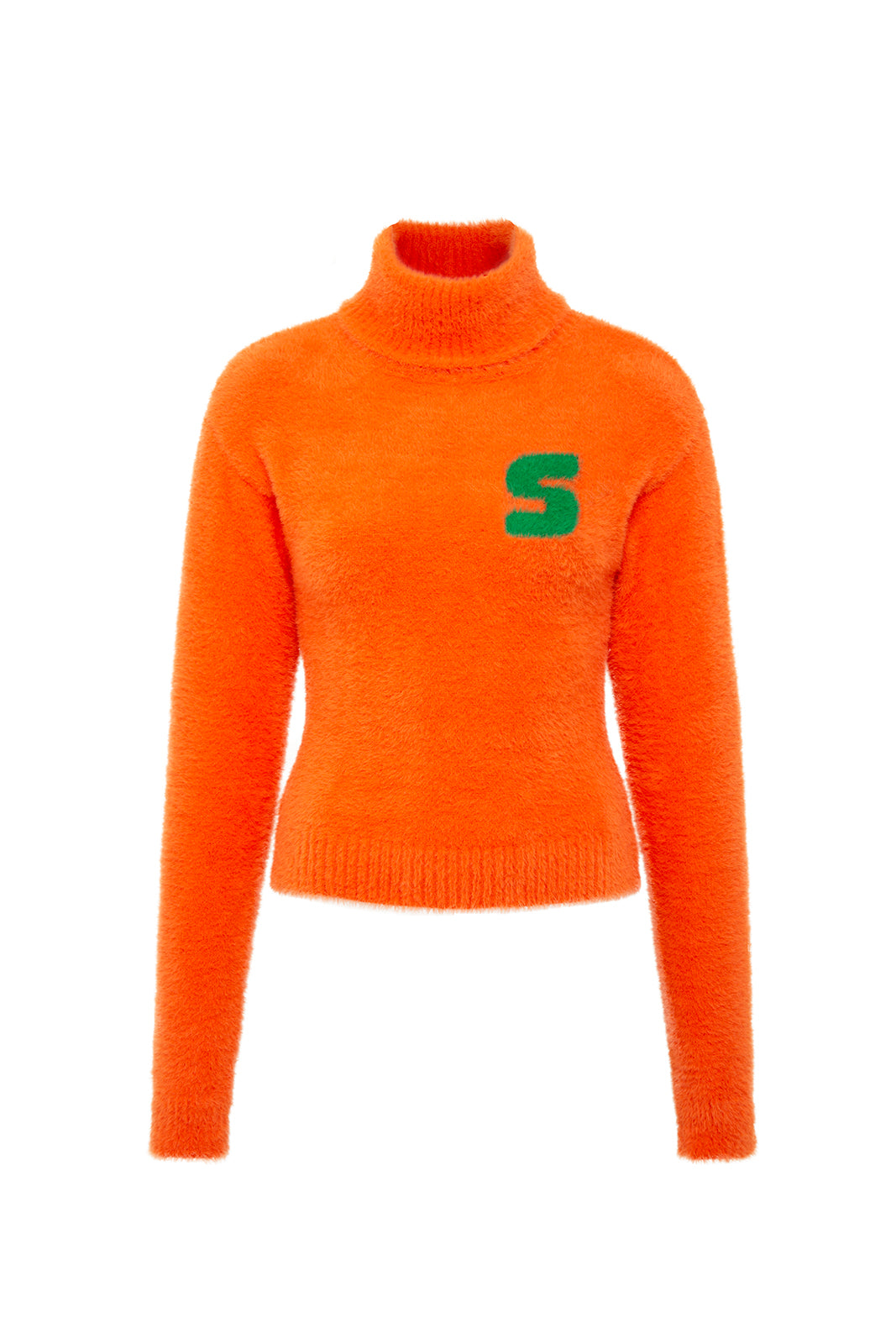 HUNTER - Fitted furry turtle-neck top