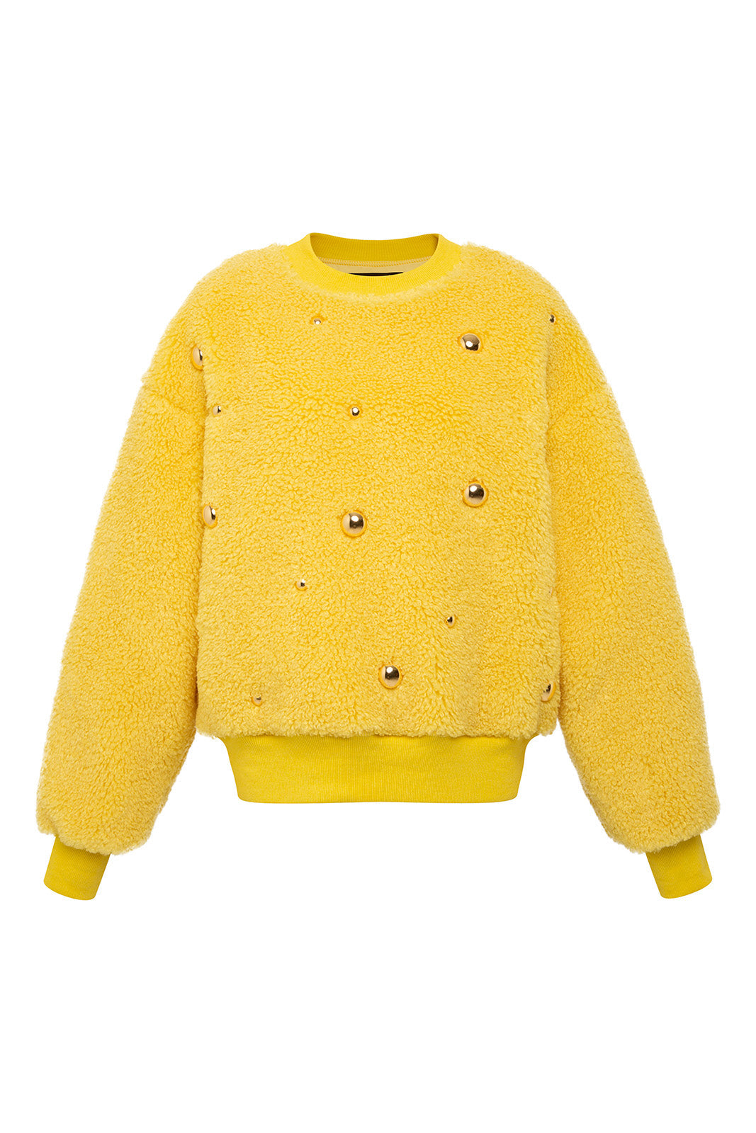 UMA - Gold beaded faux fur sweater