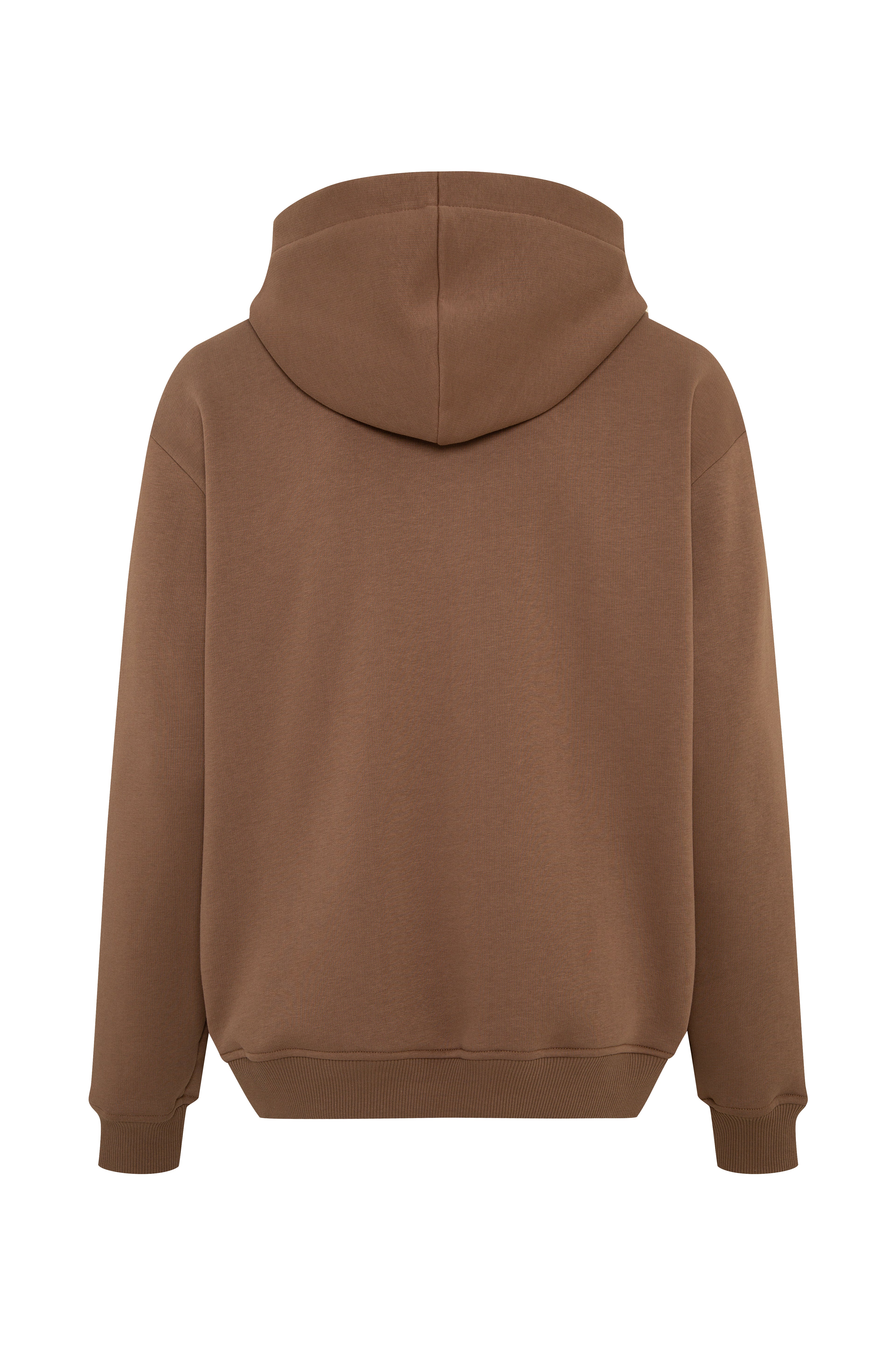 UTAH - Loose-fit logo appliqued ribbed hoodie