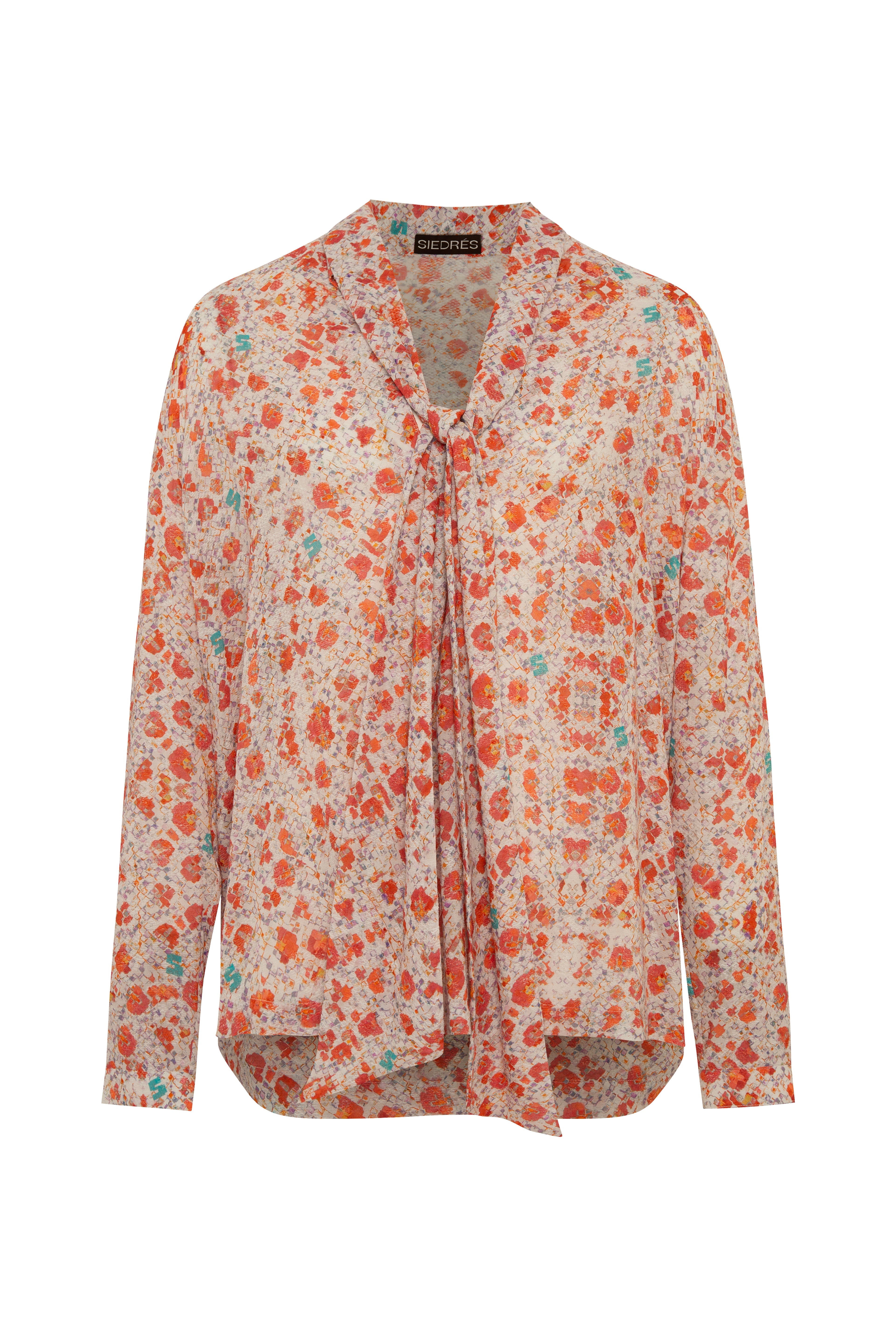 YUNNA - Long sleeve shirt with scarf collar