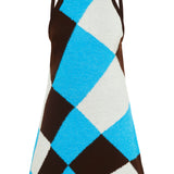 ZANE - Diamond patterned knit mini dress