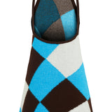 ZANE - Diamond patterned knit mini dress