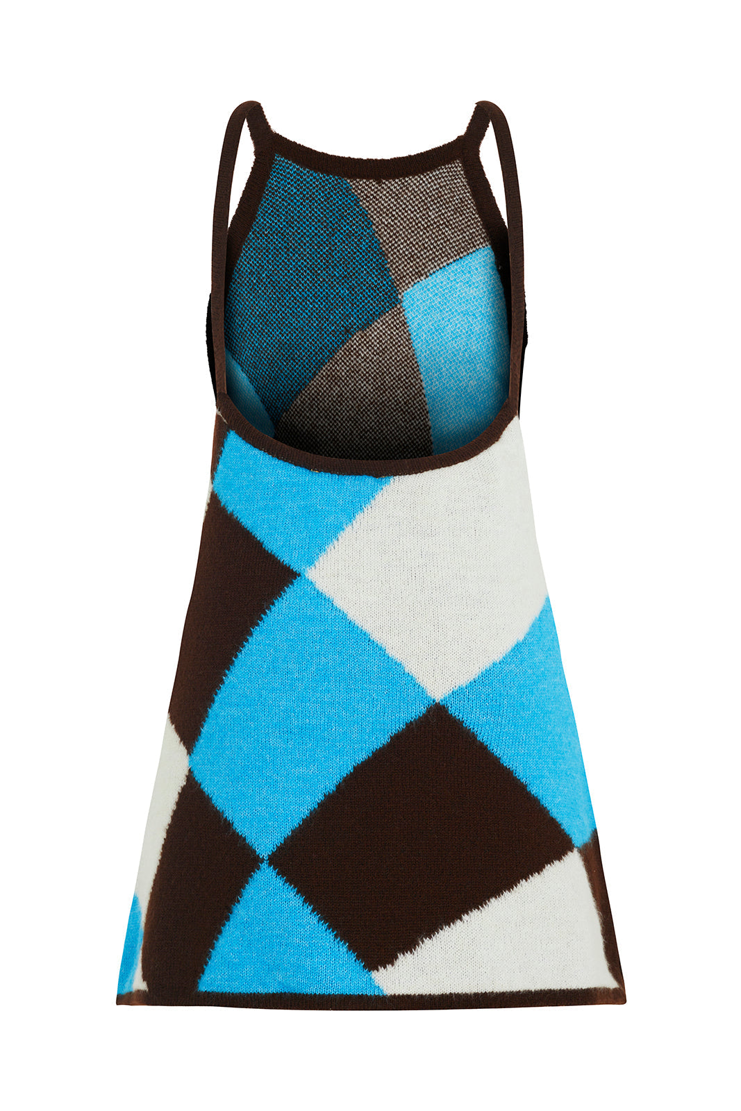 ZANE - Diamond patterned knit mini dress
