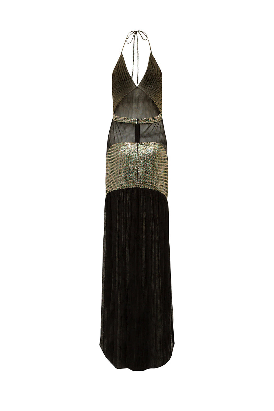 YUNI - Embellished chiffon maxi dress