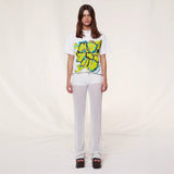 SELY - Textured low-rise pants