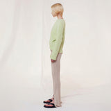 MULT - Logo-appliqué front-slit knit pants