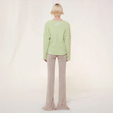 MIC - Logo-appliqué detailed crewneck knit sweater